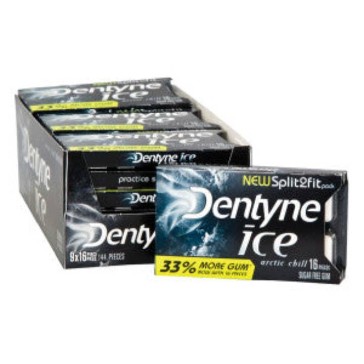 I Got Your Candy - Vendita all'ingrosso Gomme da masticare - Gomma da masticare senza zucchero Dentyne Ice Artic Chill, 9 ct8