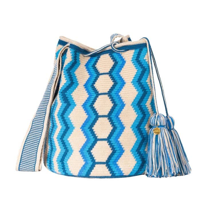 Grand Sac Wayuu Nishu pour la vente par Lombia + Co.
