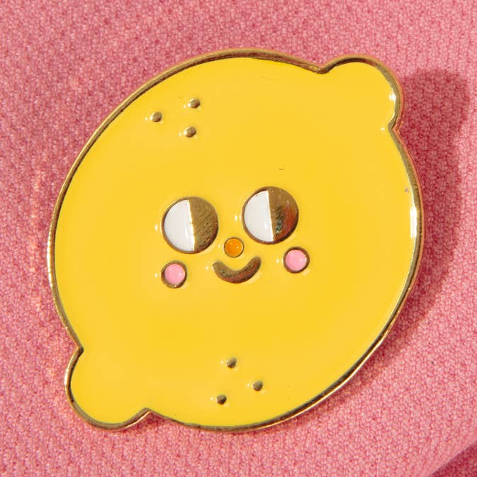 Ana Seixas - Wholesale Lapel Pin/Button - Lemon // Pin0