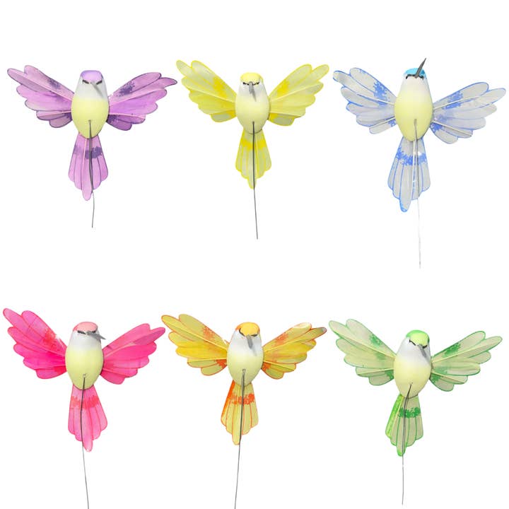 Thompson Wholesale - Wholesale Garden/Lawn Stake - Assorted Feathered Birds on Wire Picks (120 PC)10