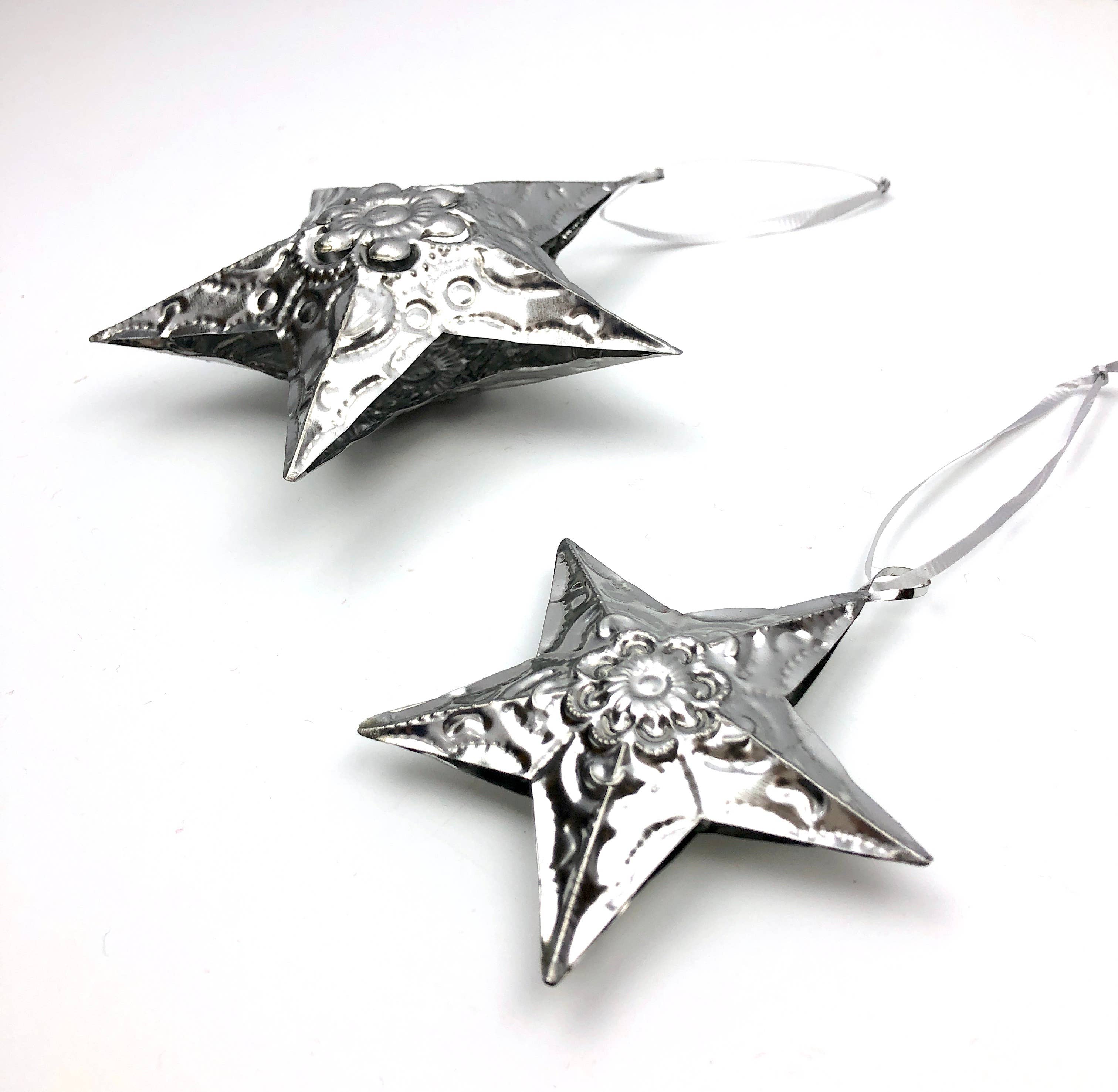 Abrazo Style - Wholesale Ornament Set - Traditional 5 Point Tin Stars2
