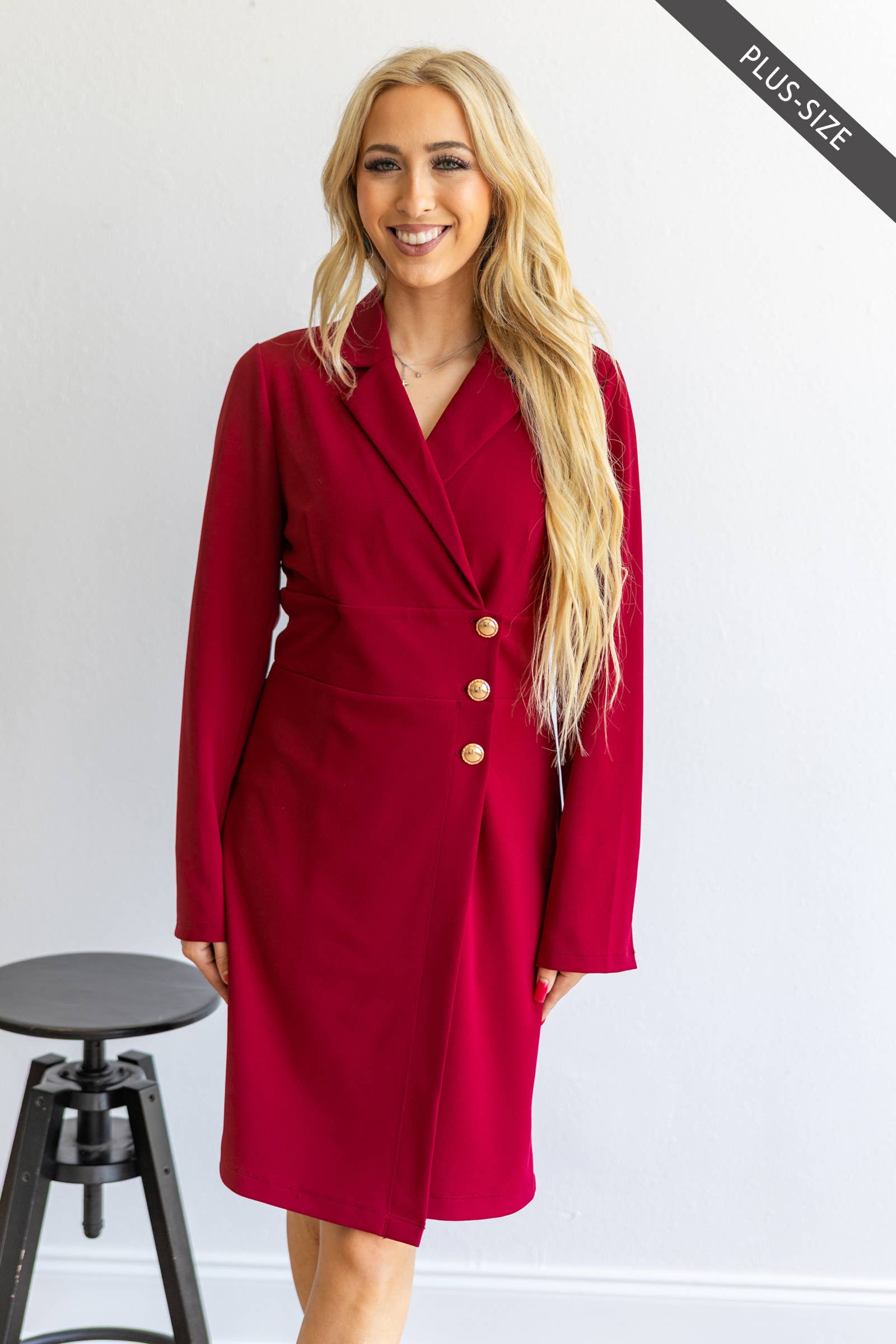 Dear Scarlett - Vente Robe – femme - Robe en ponte confortable grande taille23