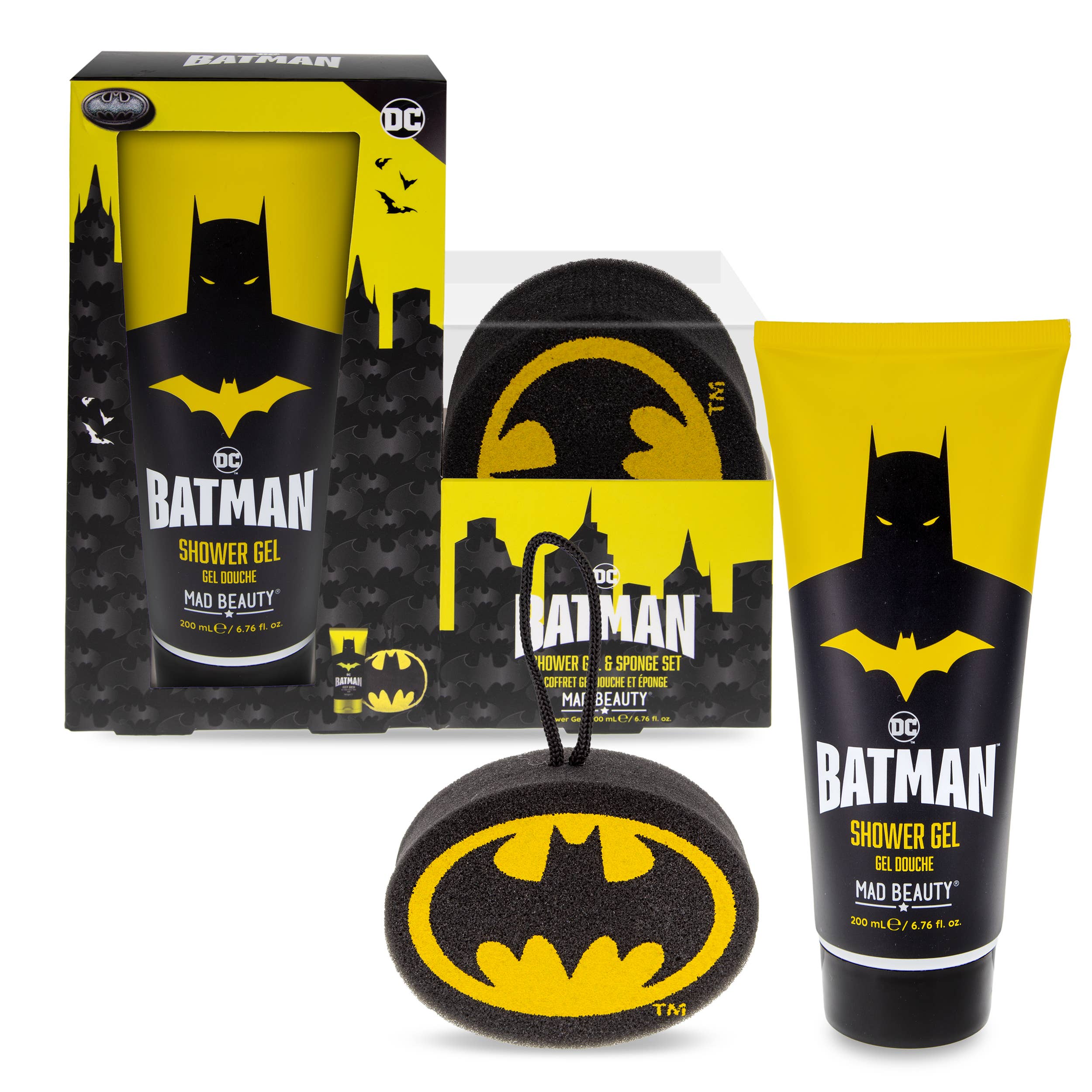 Mad Beauty USA LLC - Wholesale Body Wash/Shower Gel - Batman shower gel and sponge gift set0
