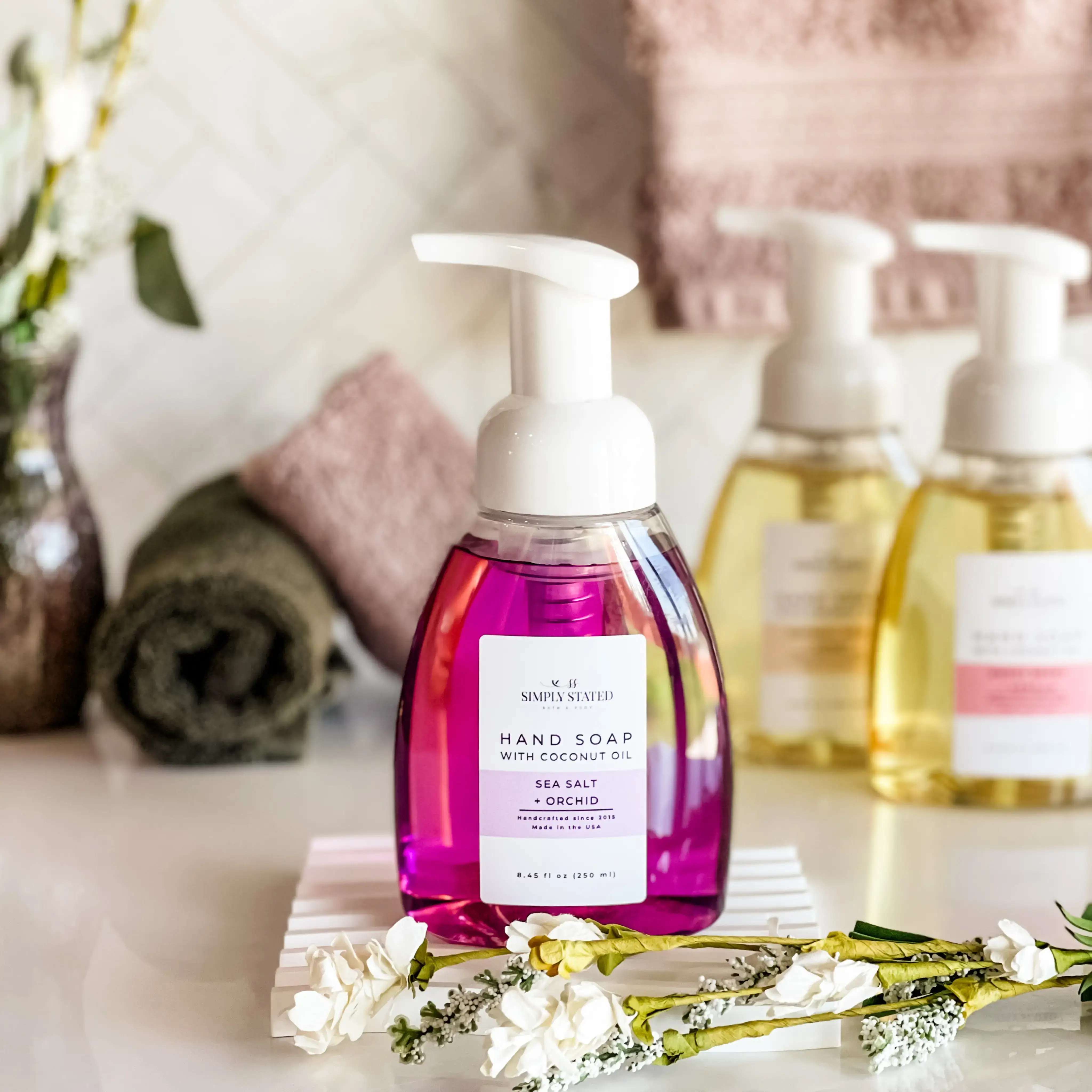 Simply Stated Bath & Body - Vente Savons/lotions pour les mains - Savon Moussant Signature pour les Mains - Nettoyant Naturel Doux6