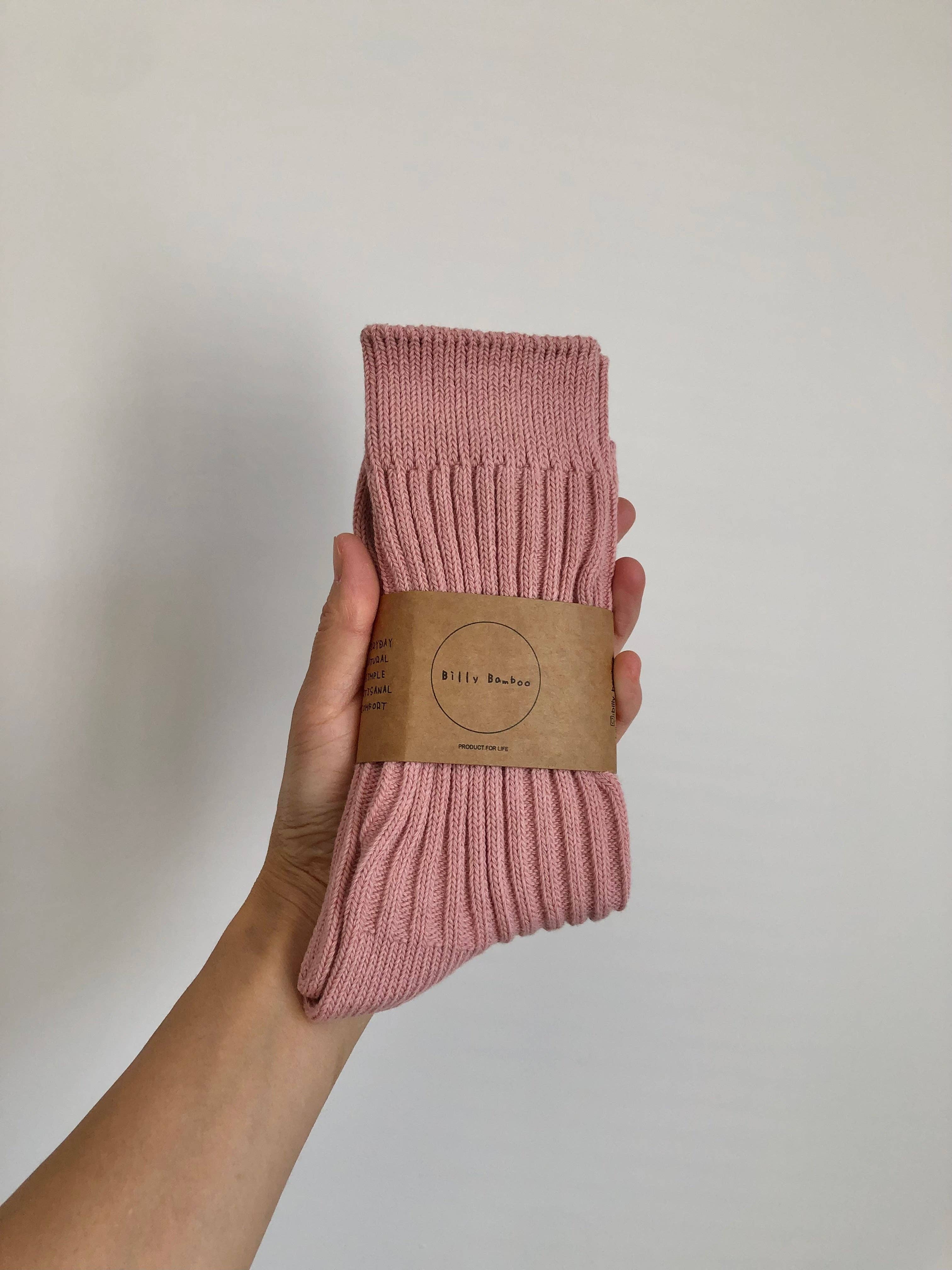 Billy Bamboo - Wholesale Socks - Unisex - RIBBED COTTON HIGH SOCKS - pastel19