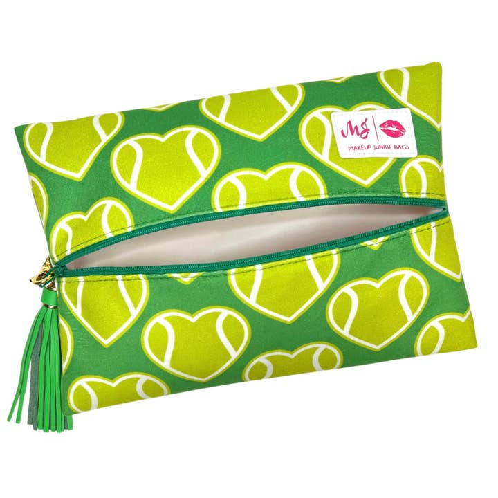 Sports Fan Tennis Green for wholesale by Makeup Junkie Bags