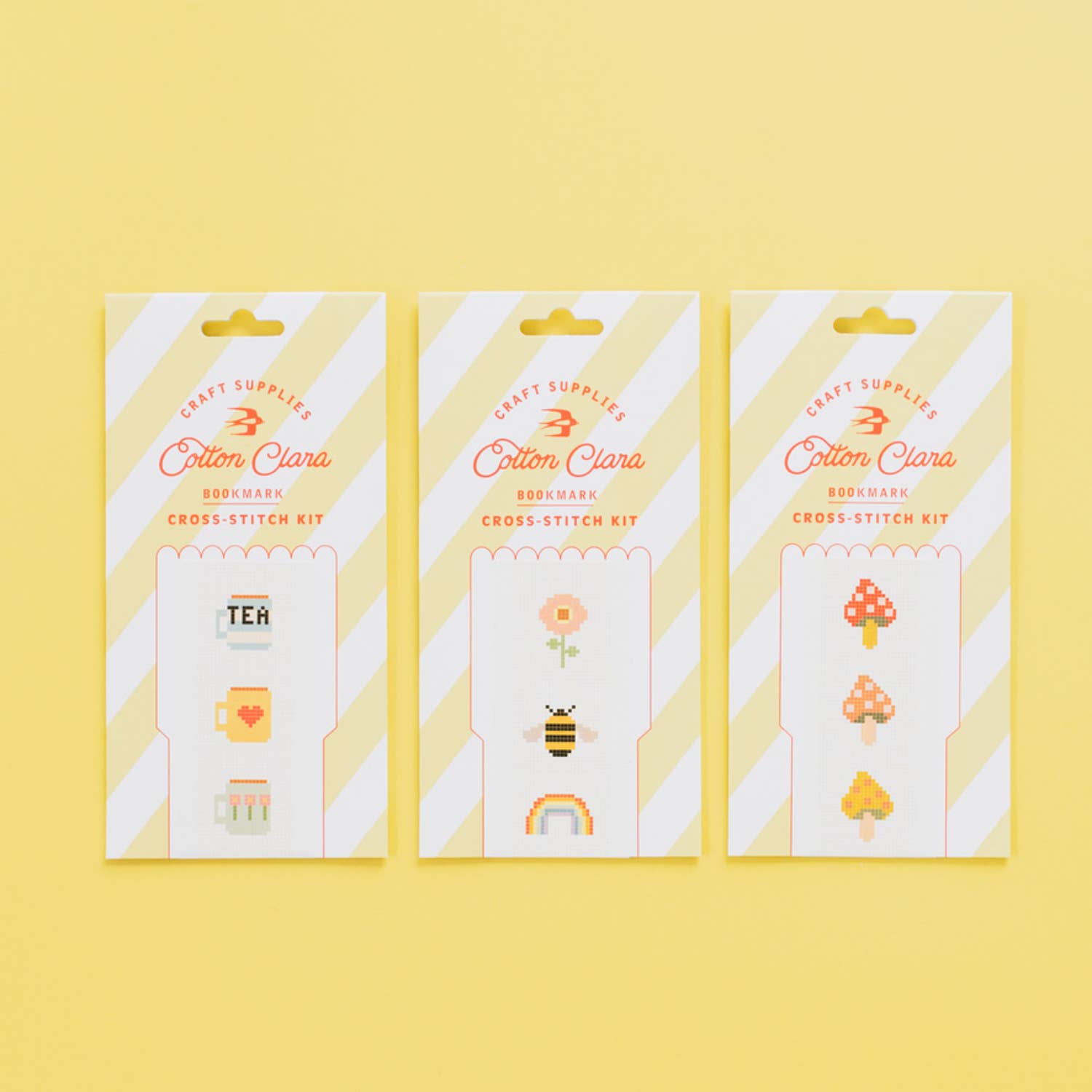 Cotton Clara Craft Kits & Supplies - Venta al por mayor Kit de manualidades - Kit de Punto de Cruz de Arcoíris de la Naturaleza para Marcador de Libros, Apto para Principiantes2