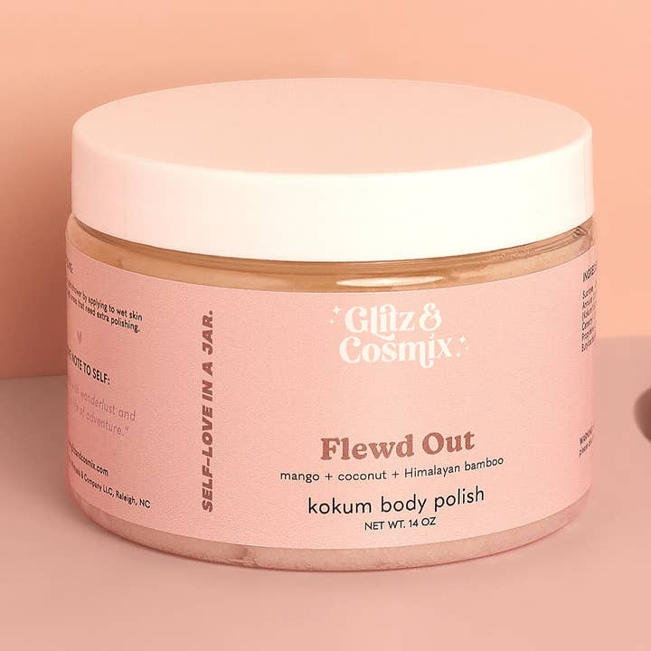 Flewd Out Kokum Körperpeeling für den Großhandel von Glitz and Cosmix