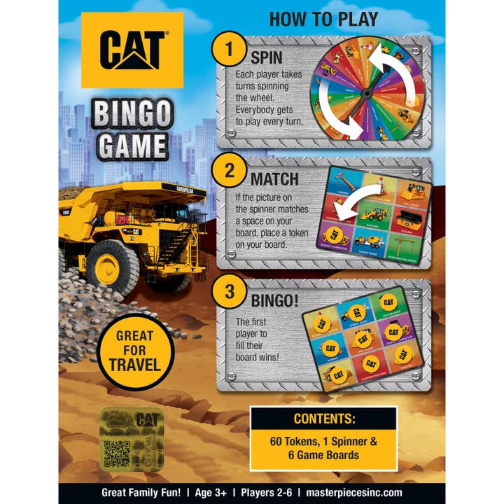 Masterpieces Puzzles - Wholesale Board Game - CAT - Caterpillar Bingo Game2