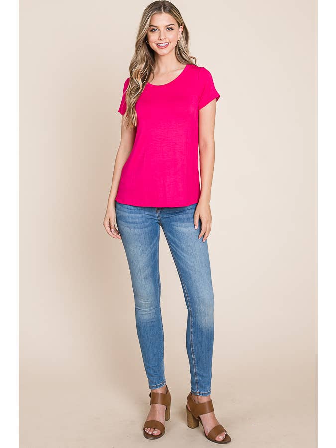 Fuchsia TA1789 Basic T-shirt for wholesale on Faire3