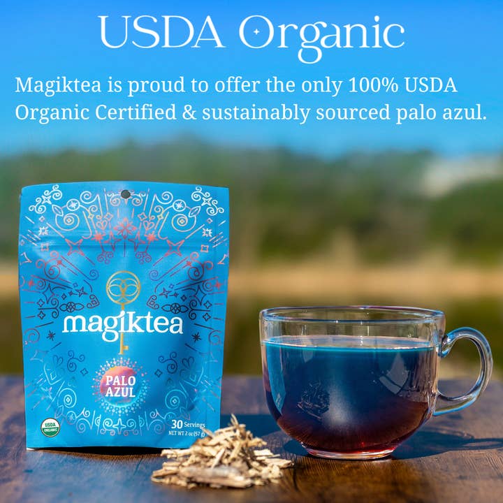 Magiktea - Wholesale Health/Detox Tea - Palo Azul - Loose Tea - 1 lb (256 cups) - USDA Organic