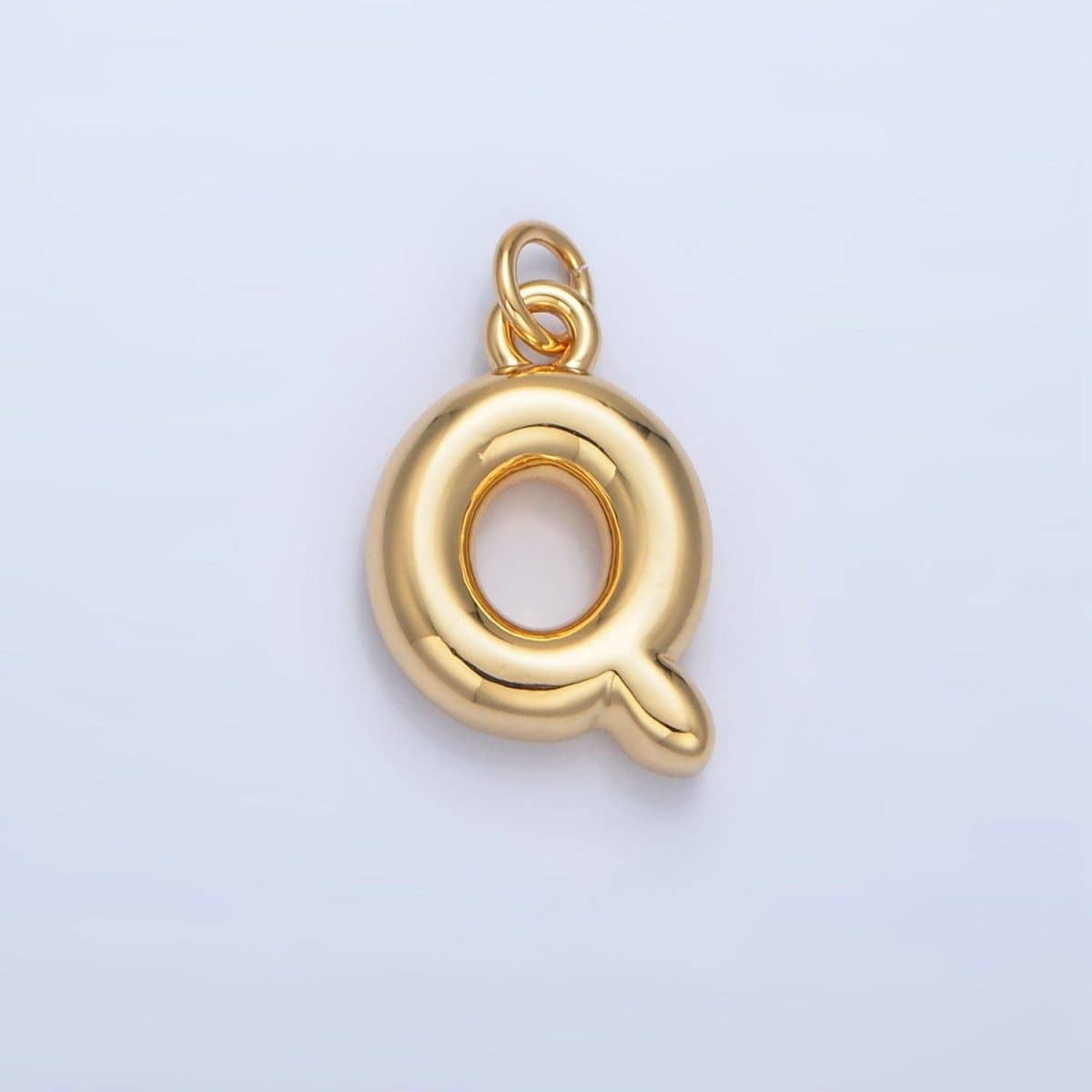 Aim Eternal - Venta al por mayor Abalorios/colgantes individuales - Charm globo gordito con inicial de 17 mm chapado en oro 24K | A1513 - A152516