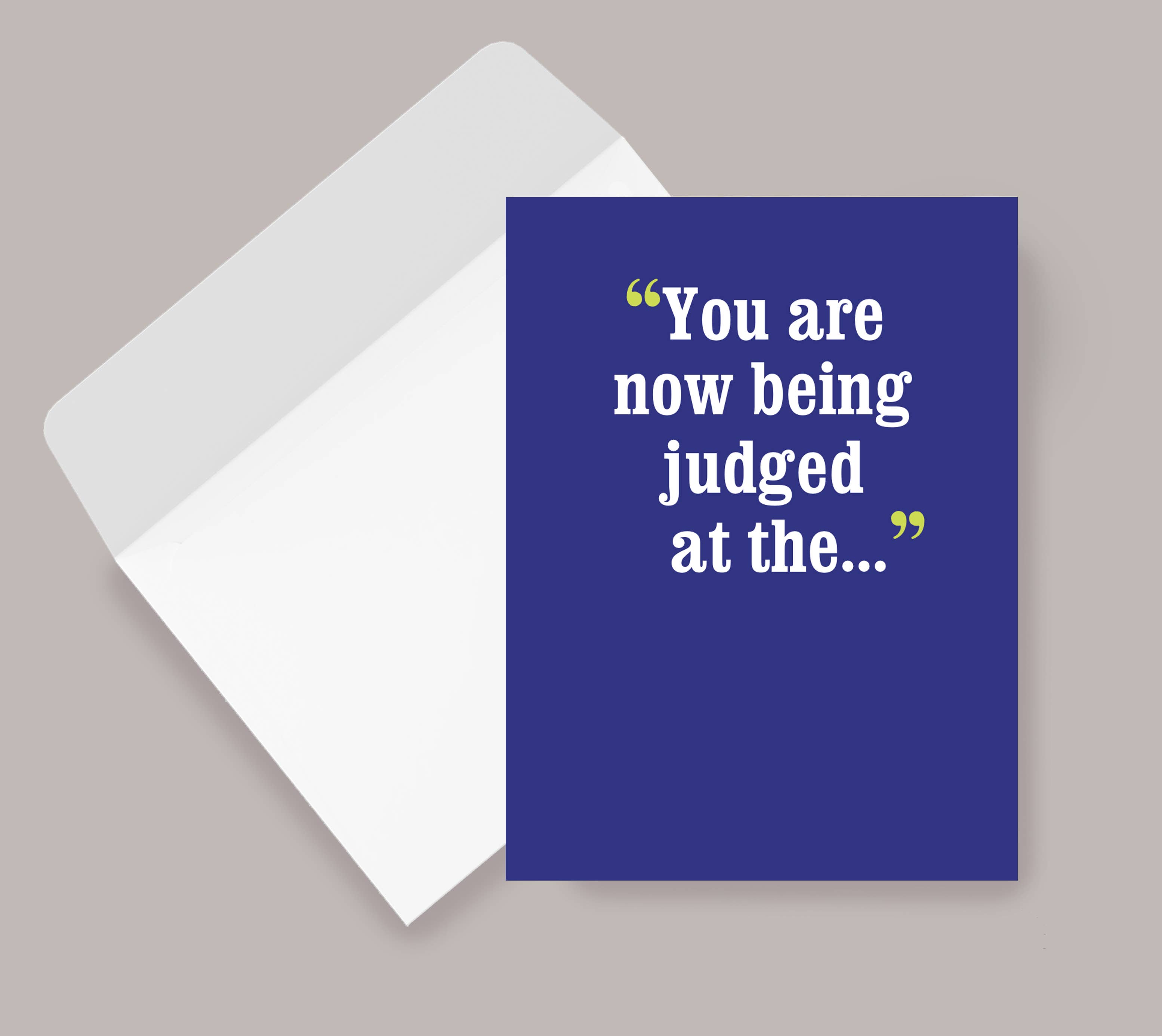 Horse Hollow Press - Wholesale Birthday Card - Horse Greeting Birthday Card / You're Now Being Judged / Fun9