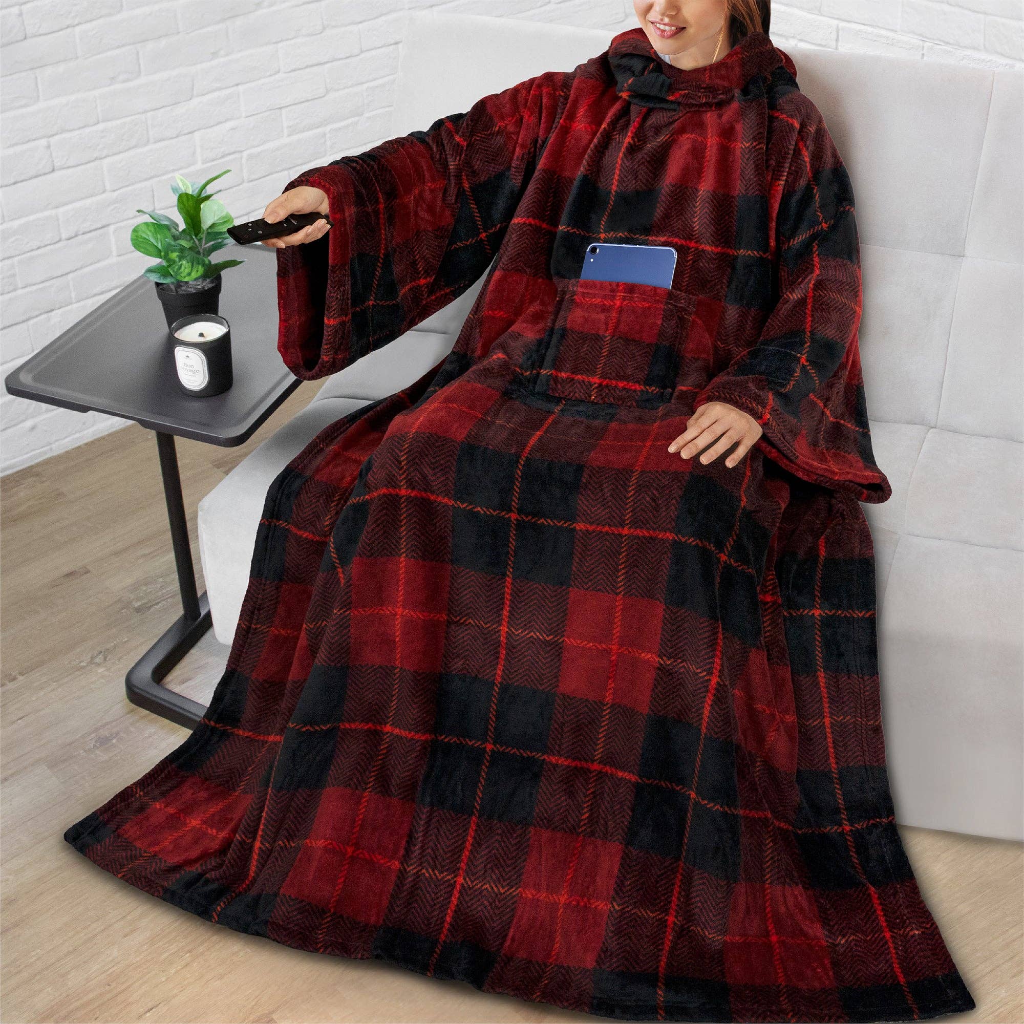 Pavilia - Vendita all'ingrosso Plaid - Coperta con maniche - Tasca applicata8