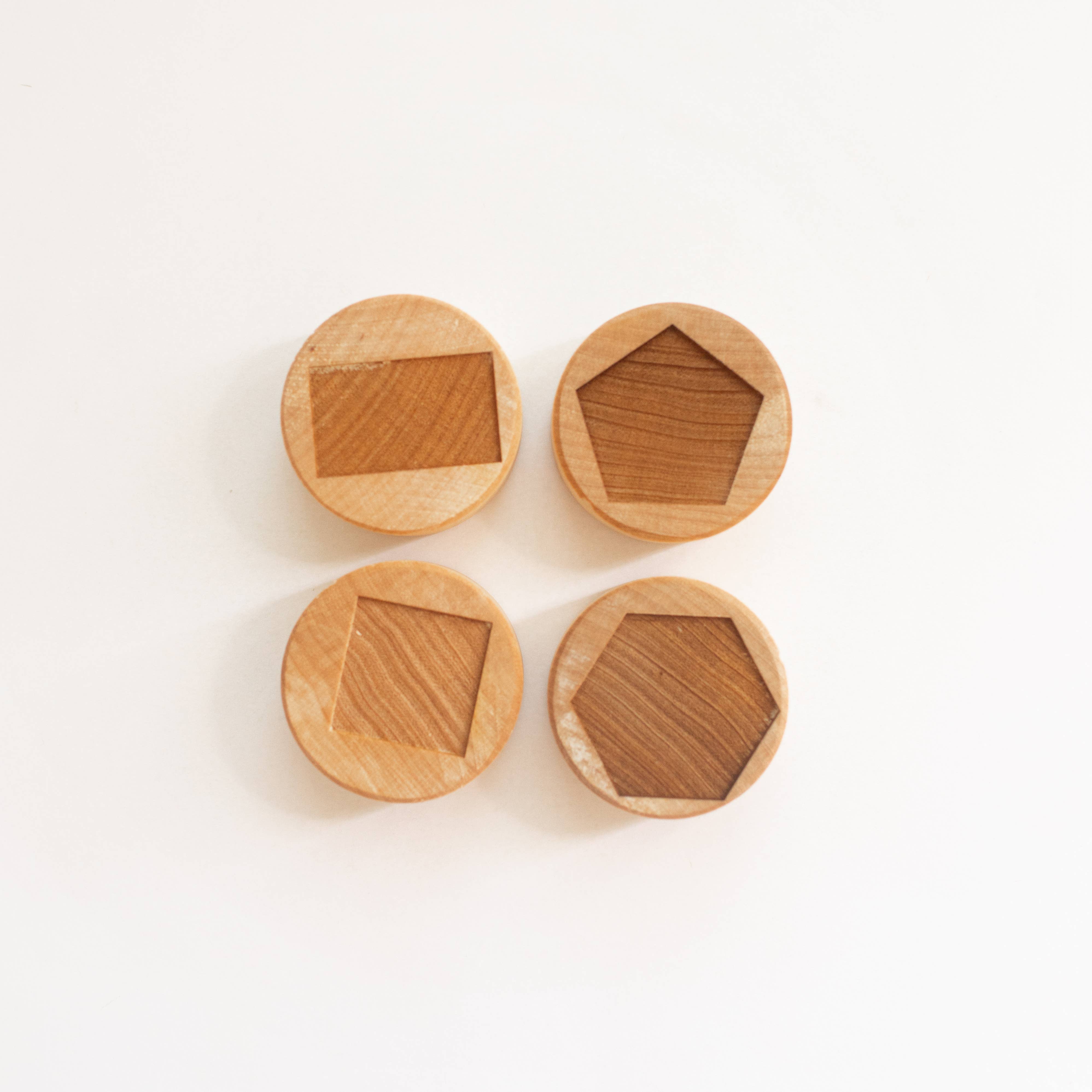Studio de Rijk - Wholesale Wood Toy - Kids - Wooden stamp set - Geometric shapes3