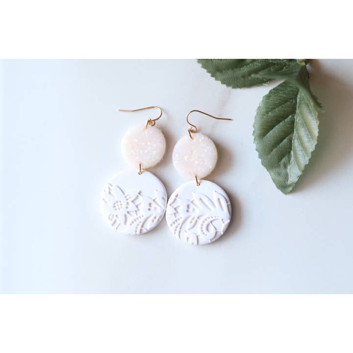 White Opal Earrings, Opal Earrings Dangle for wholesale by Skye Eclisse Jewelry