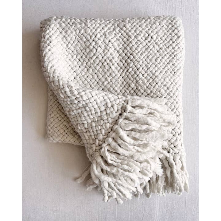 CHACO Goods - Wholesale Throw Blanket - Wool Throw – Natural (100% Hand-Dyed Sheep Wool)1