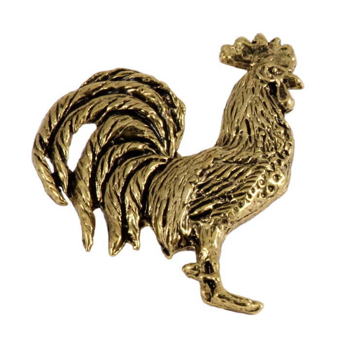 Creative Pewter Designs – Engroshandel Broche – Rooster Cock kylling fugl tin revers Pin broche, B100