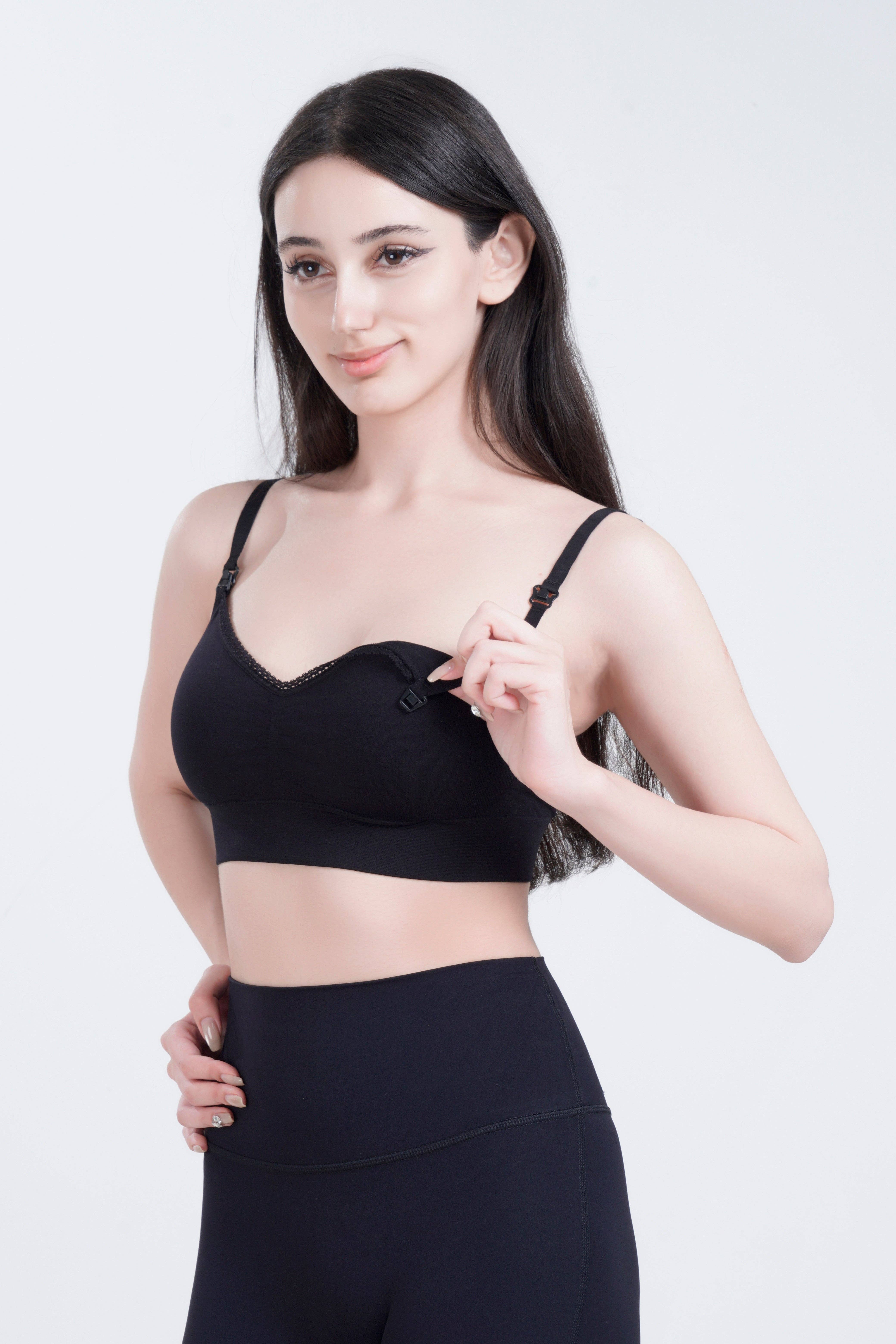 Under Control – wholesale Nursing bra – Maternity – Classic Lace Trim Nursing Bra 4 Pack3