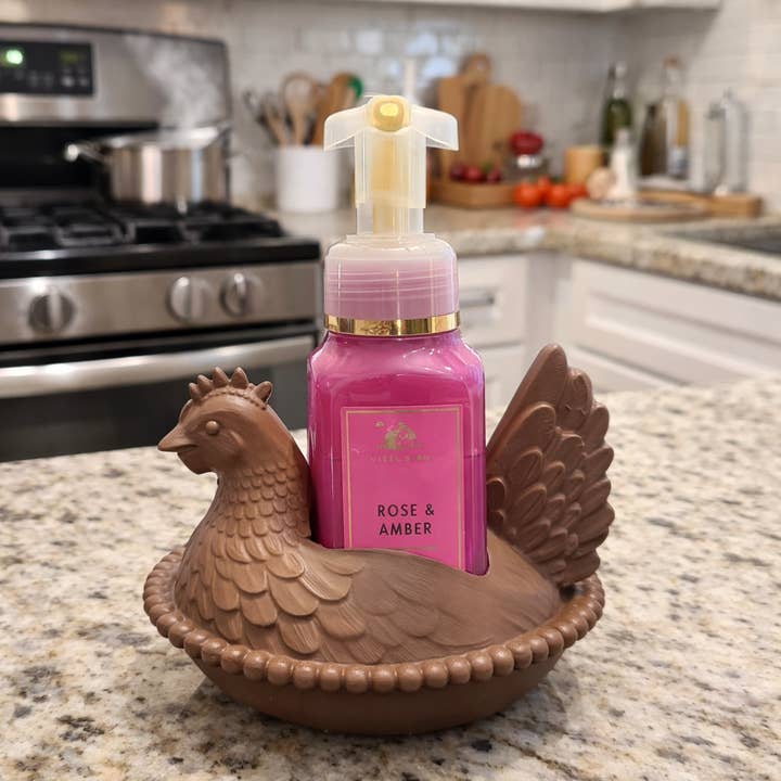 Hen On Nest Soap Holder for wholesale by Southern Backroad Tees LLC