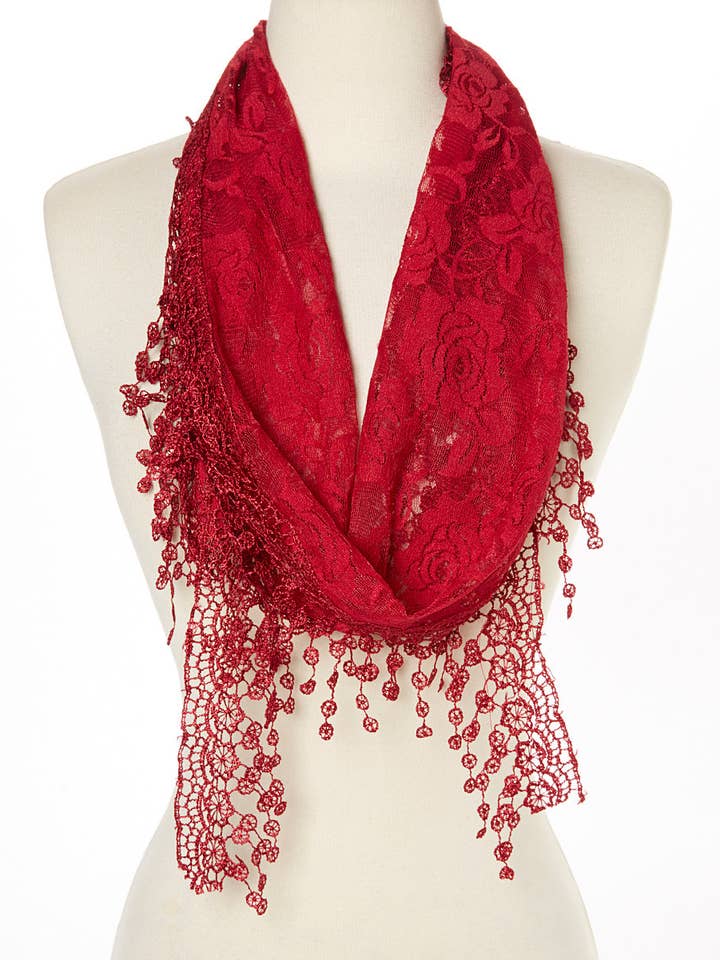 Kleines Dreieck-Spitzenschal (SP69DR) für den Großhandel von J & X