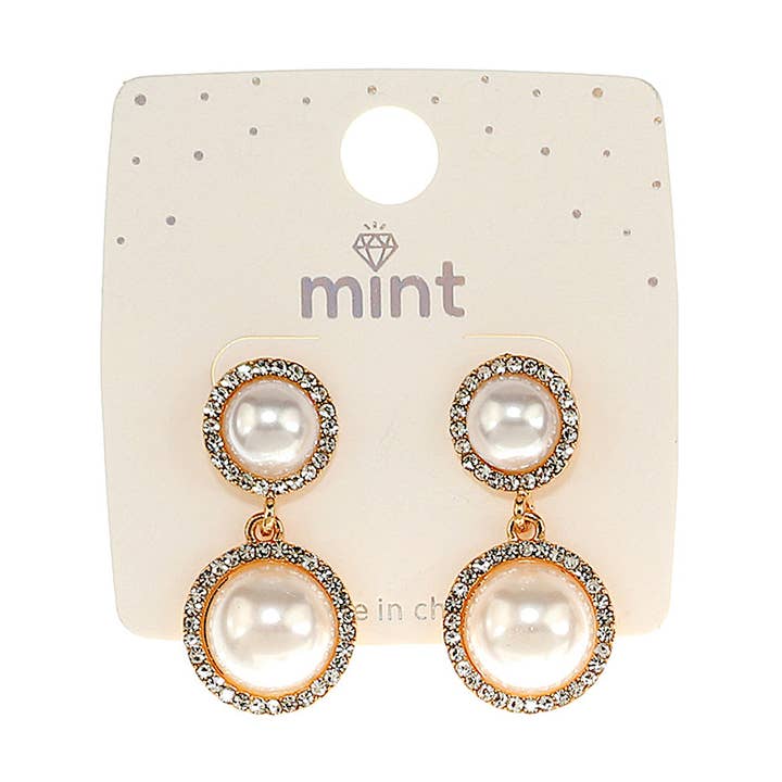Pearl Drop Earring for wholesale by Atlas Fashion