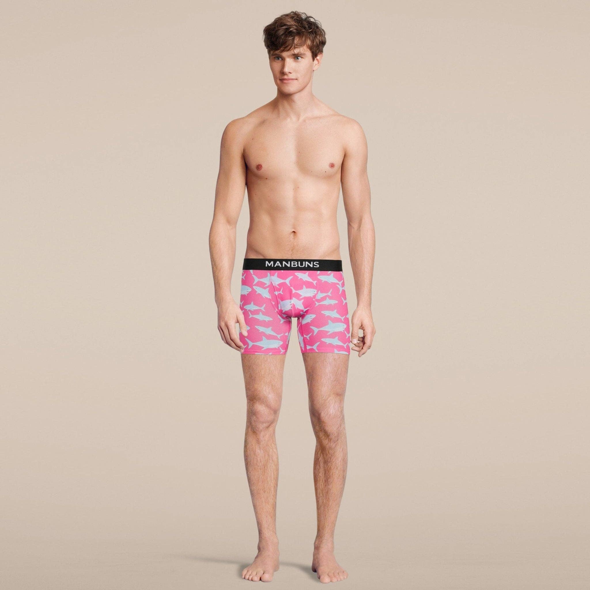 MANBUNS – Roupa interior - Homem por atacado – Boxer Bebé Tubarão Brief Homem com Bolsa1