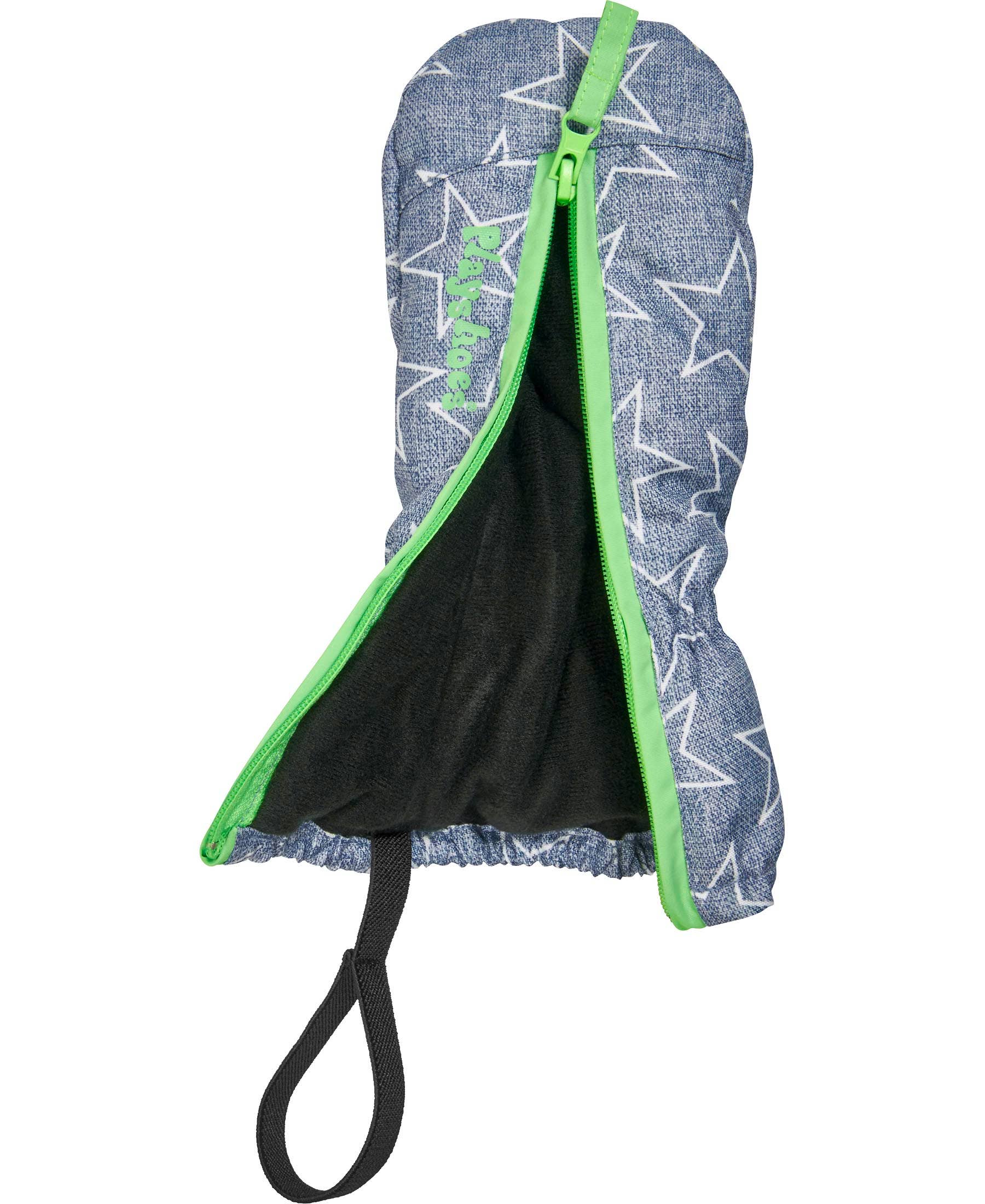 denim blue Mitten stars zipper for wholesale on Faire2