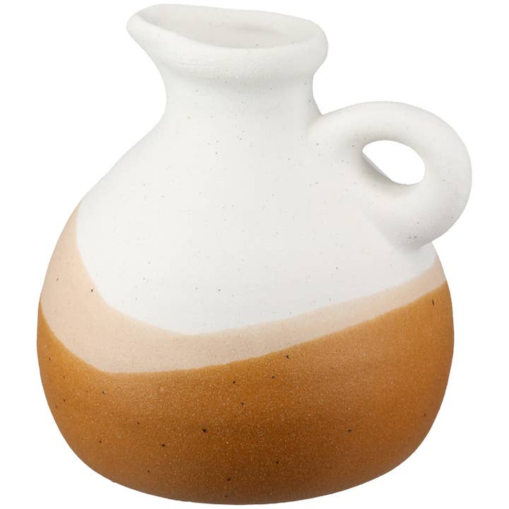 Kruka / Vas rund Cremaldo creme H. 9,5 cm, VE 8 för wholesale av Gilde Handwerk Macrander GmbH & Co. KG