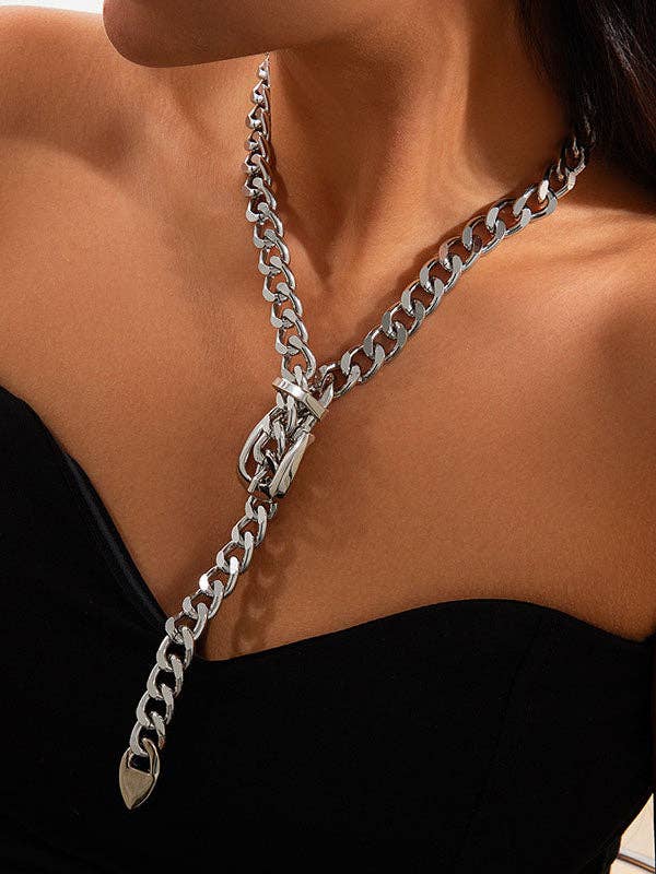 UZ Wholesale Store - Wholesale Link & Chain Necklace - Chains Geometric Solid Color Necklaces Accessories3