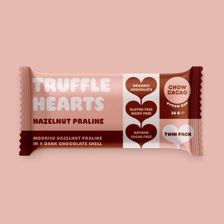 Moorish Hazelnut Praline Twin Pack for wholesale by Chow Cacao Chocolate