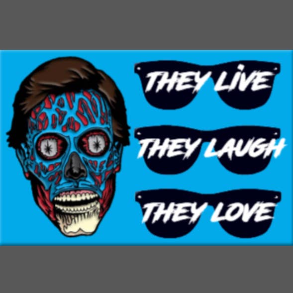 Ba Ba Buttons – Íman por atacado – ELES VIVEM, Ímã, Botão, Espelho, John Carpenter, RIR