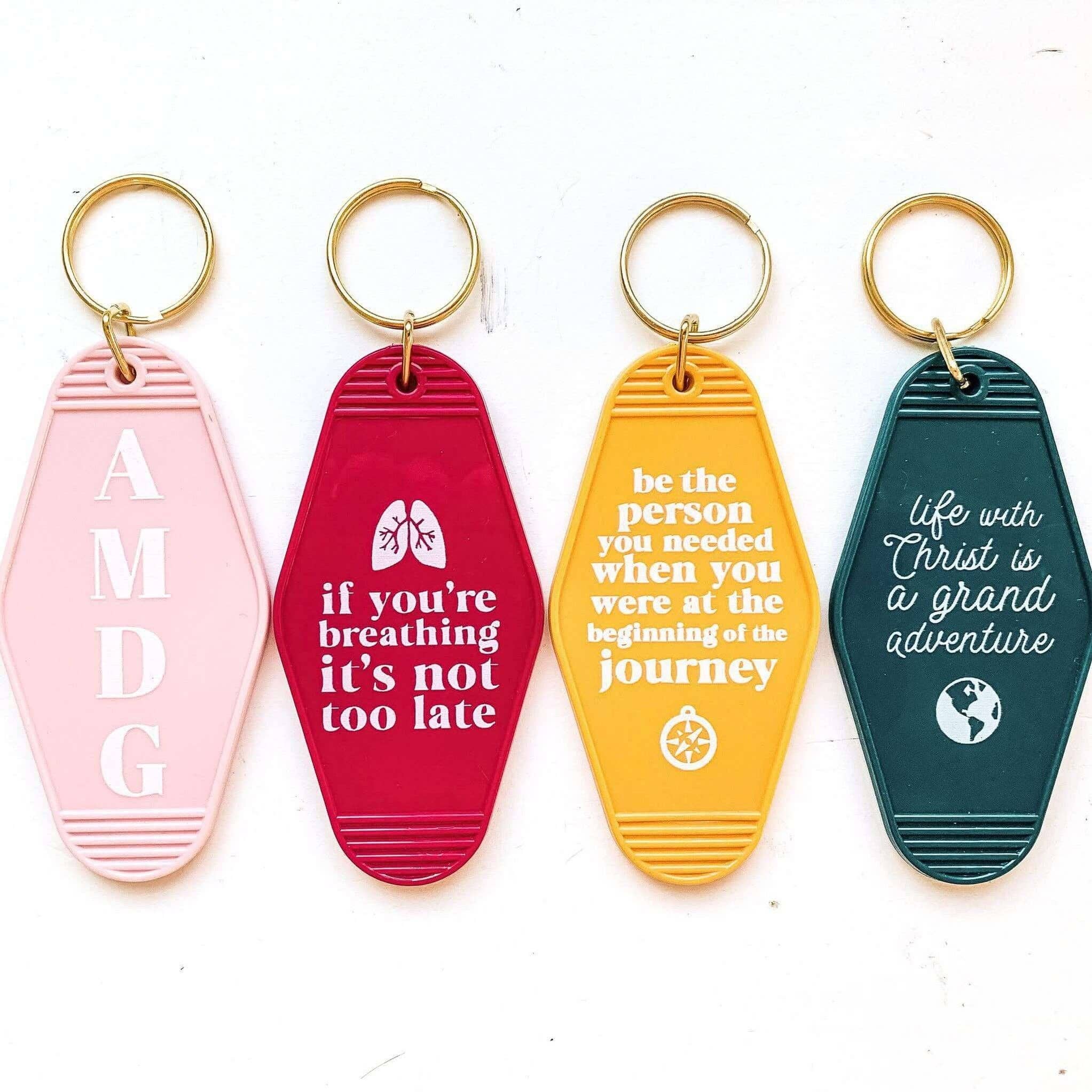 Pink Salt Riot - Wholesale Keychain - Women's - Retro Hotel Keychain - Be Who You Needed5