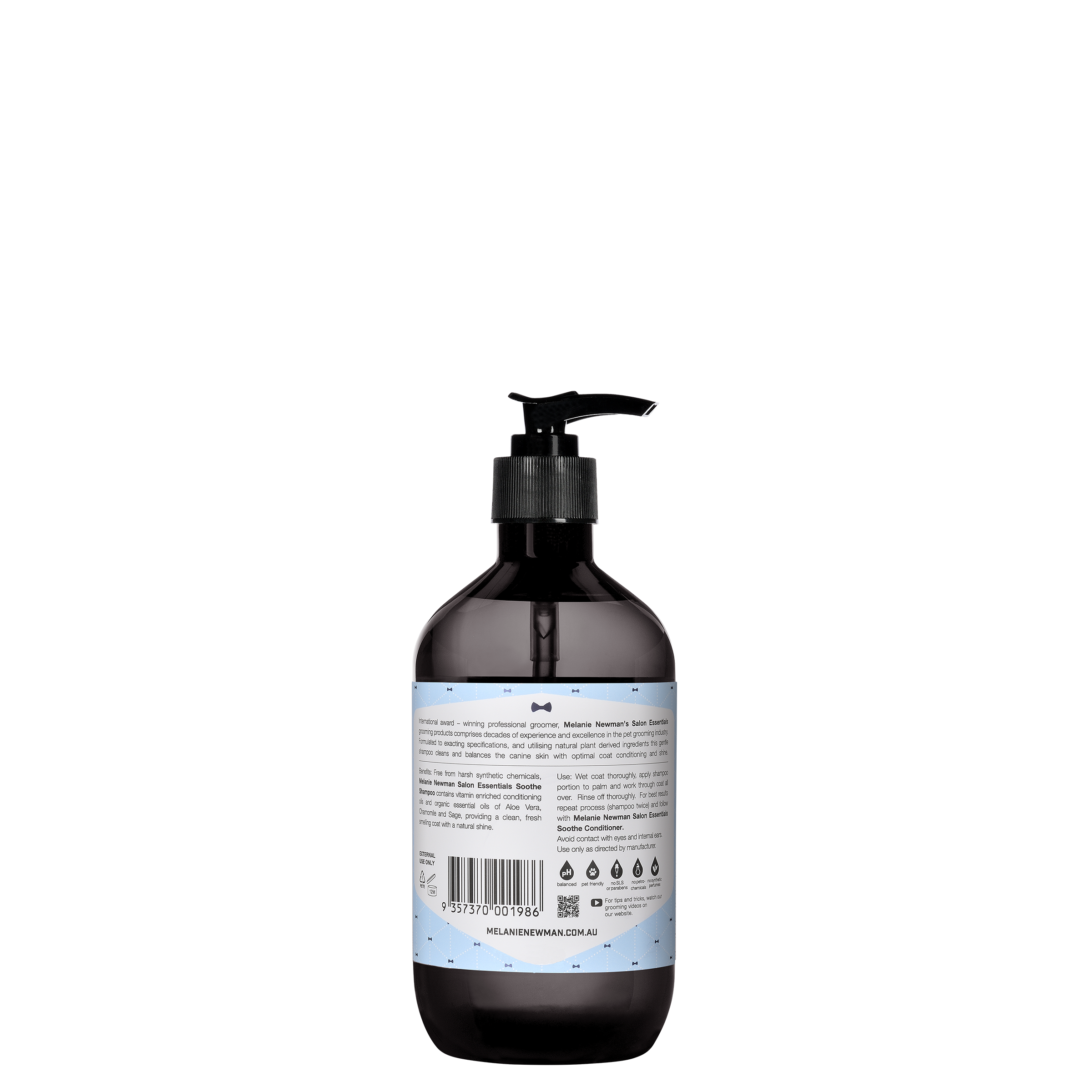 Melanie Newman Salon Essentials – wholesale Djurschampo - Hund – Soothe Dog Shampoo1