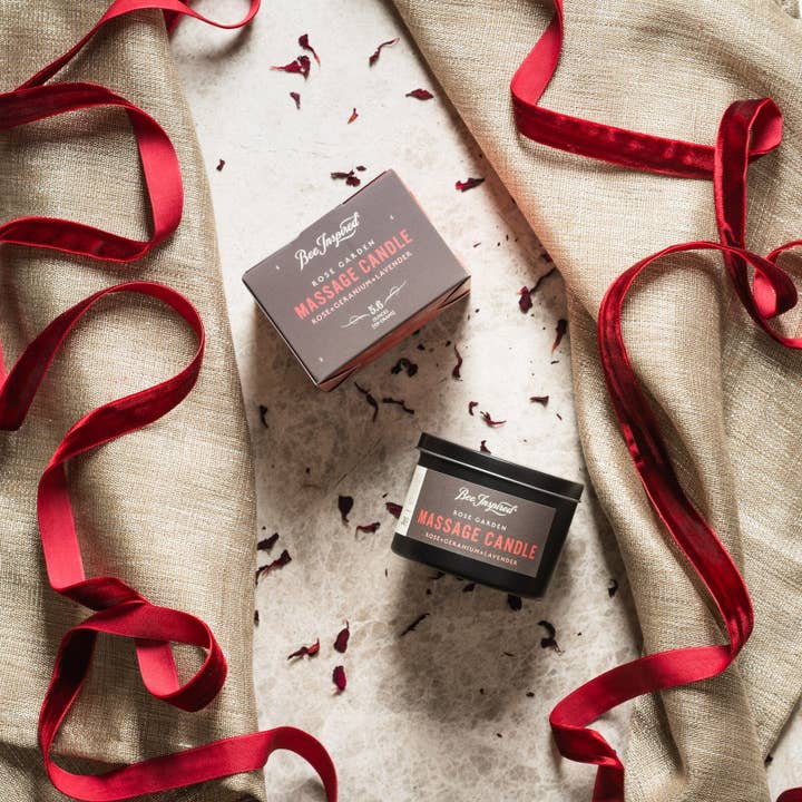 Bee Inspired - Wholesale Massage Oil/Gel - Rose Garden Massage Candle | 5.6oz Rose & Lavender Skincare3