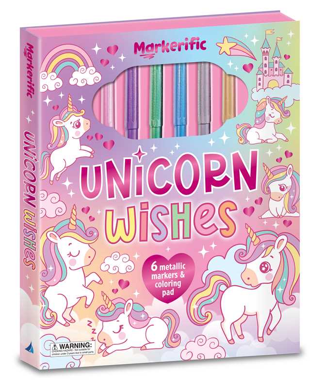 Simon & Schuster - Wholesale Coloring & Activity Book - Kids & Baby - Markerific: Unicorn Wishes by1