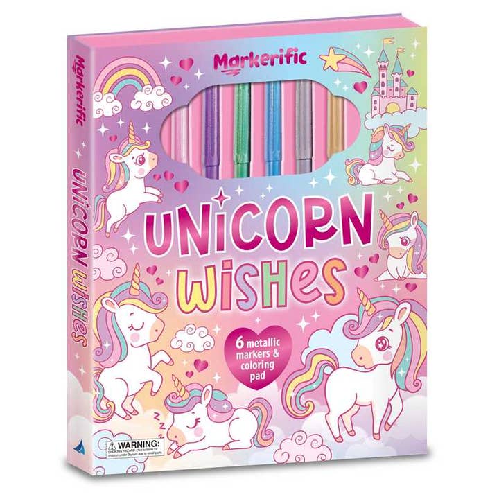 Simon & Schuster - Wholesale Coloring & Activity Book - Kids & Baby - Markerific: Unicorn Wishes by1