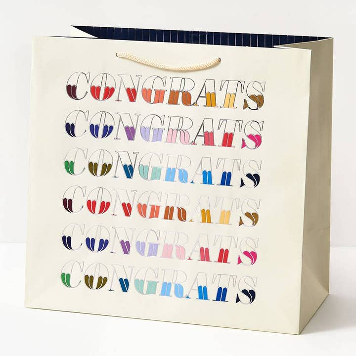 Paper Source Wholesale - Wholesale Gift Bag - Colorful Congrats Gift Bag