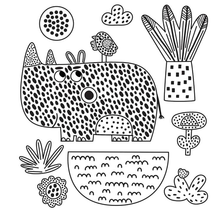 Fox Chapel Publishing - Wholesale Coloring Book - Kids & Baby - Easy and Fun Paint Magic with Water: Zoo Animals1