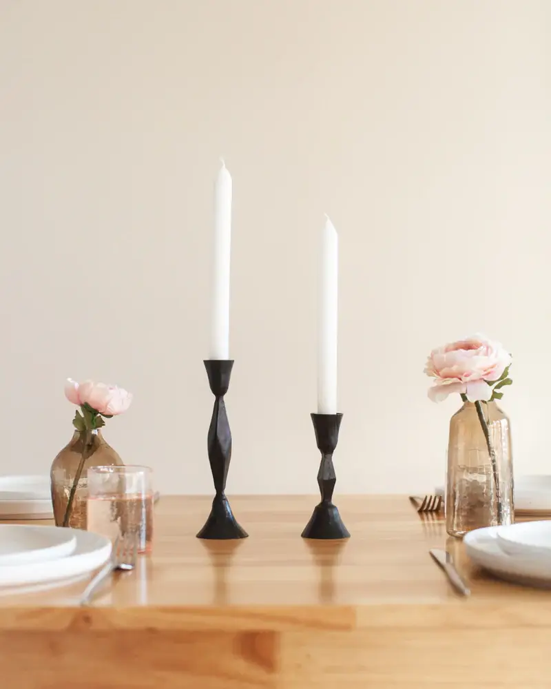 Creative Women Australia - Wholesale Candle holder - High Diamond Hand-Forged Iron Candle Stand0