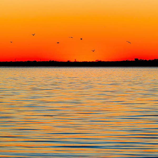 Impression d'art de couchers de soleil sur le lac Texas TLS213 pour la vente par Breaking Rules Photography