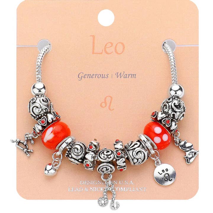 Sensibling Corp. - Wholesale Charm/Dangle Bracelet - ARIES - Multi-Beads Zodiac Sign Charm Bracelet8