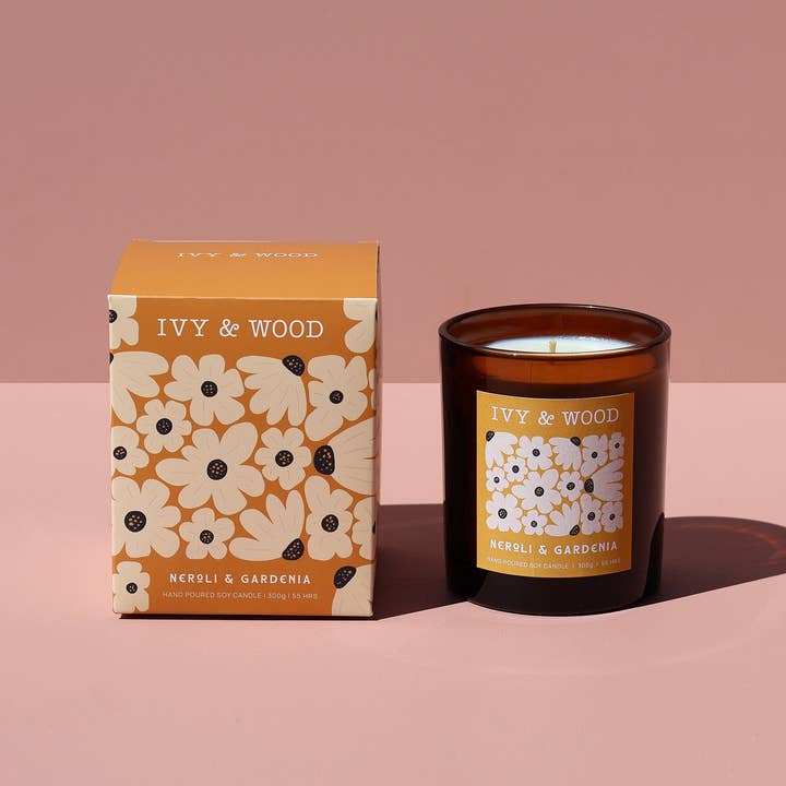 Ivy & Wood - Wholesale Jar/Filled Candle - Neroli & Gardenia Scented Candle