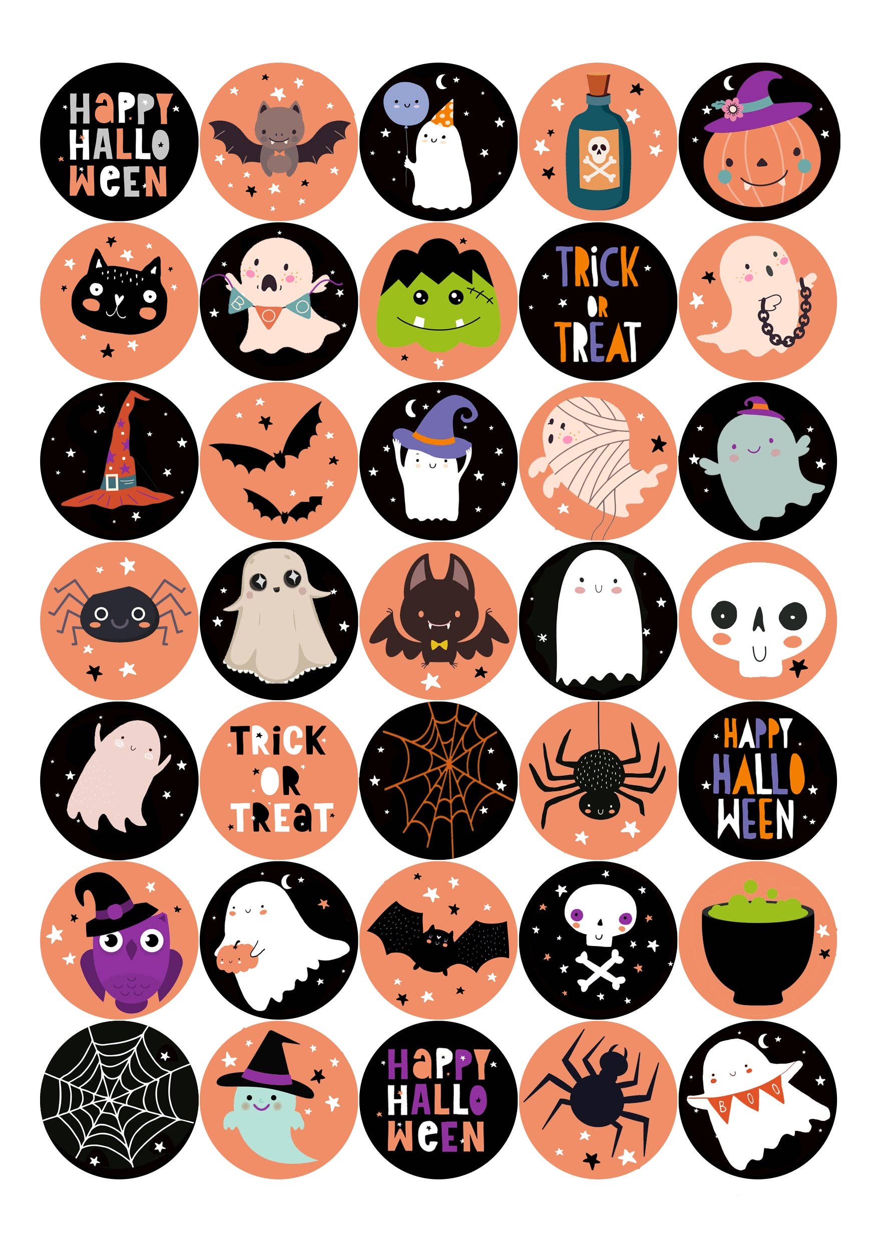 Sticker Varia - Wholesale Sticker - Kids & Baby - Sticker Sheet Spooky Halloween2