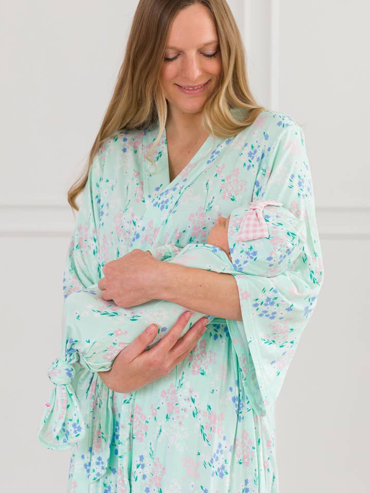 SoftSnooze™ Women's Bamboo Viscose Mint Meadow Mommy & Me Maternity Robe
for wholesale by RuffleButts + RuggedButts