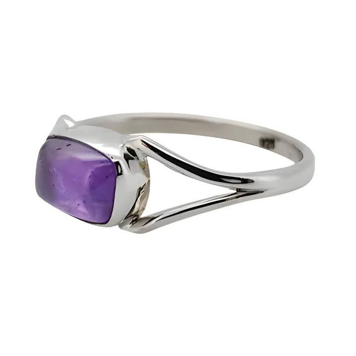 Amberman - Wholesale Cocktail/Statement Ring - Amethyst Sterling Silver Ring2