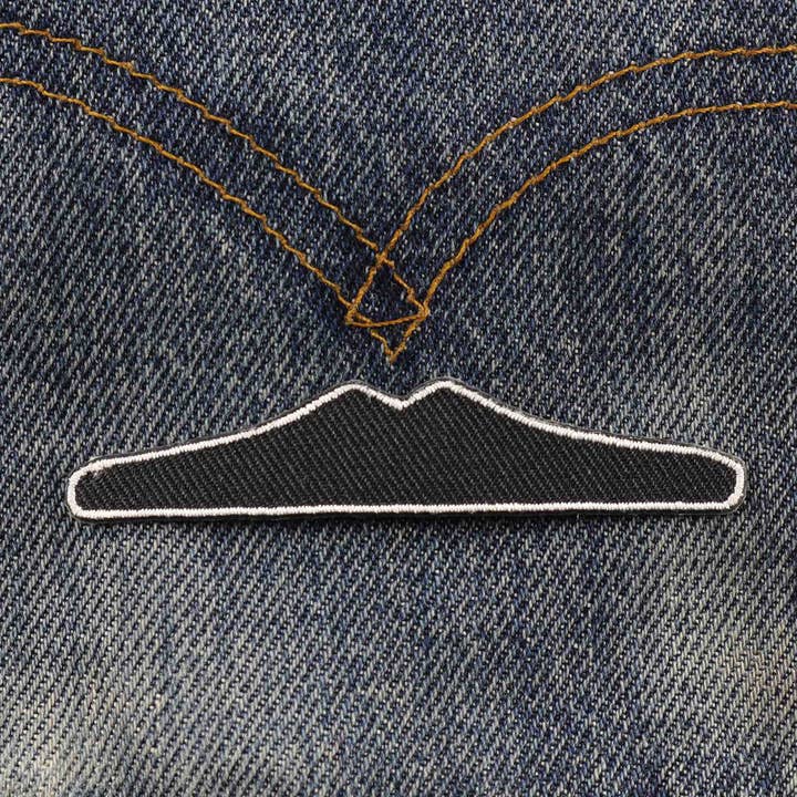 Tribal Trade GmbH - Wholesale Patch - Mustache straight slim mustache patch sticker6