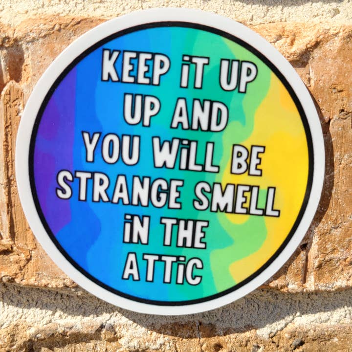 3 inch Water resistant laminated vinyl sticker for wholesale by Kodaandmom