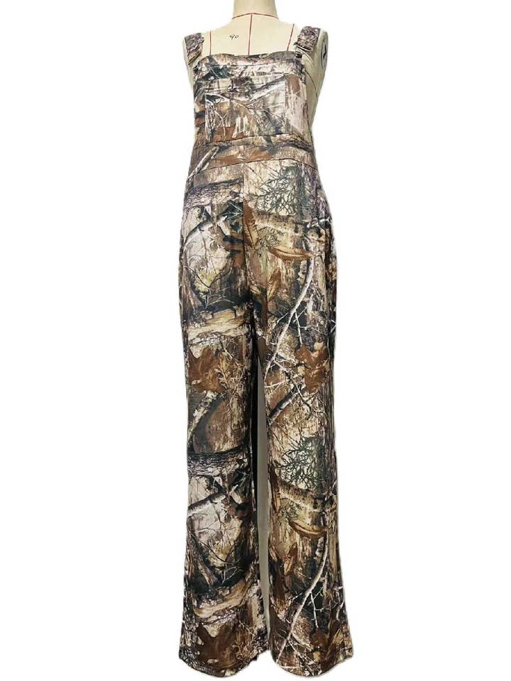 Trendy Camouflage Print Overall Jumpsuit for wholesale on Faire