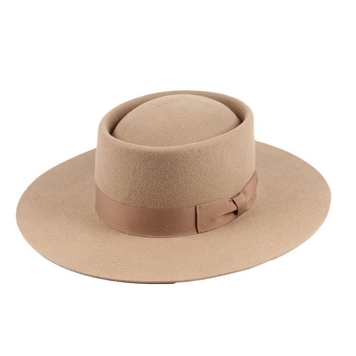 Chapeau Gambler 100% Feutre de Laine Bord Rigide 7404 Hiver pour la vente par Jeanne Simmons Accessories